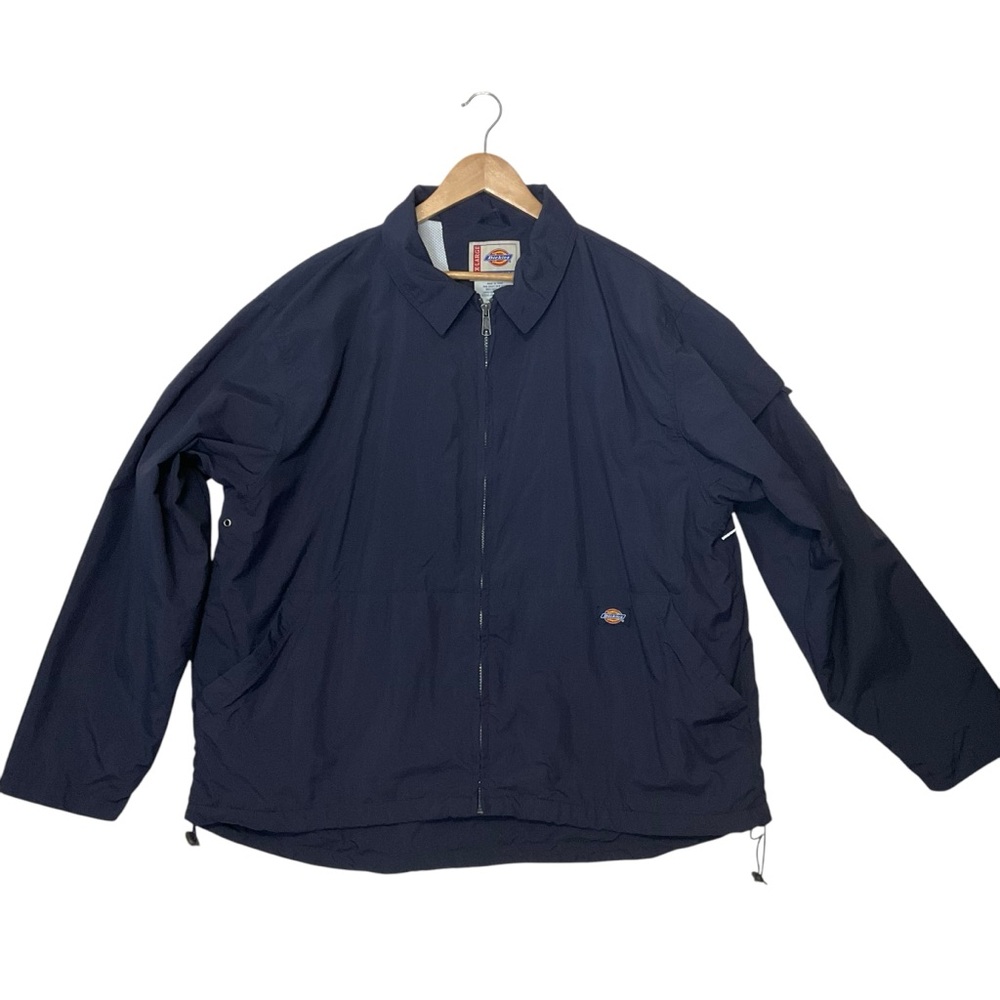 DICKIES sz X Large Jacket Retro Vintage Y2K Streetwear Lined Navy Blue